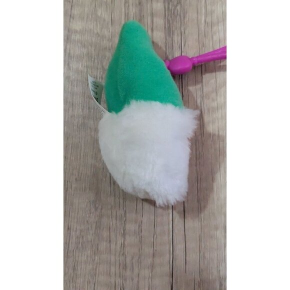 Disney Snow White & the Seven Dwarves Plush Green Hat Dwarf Head Backpack Clip B - Picture 3 of 6